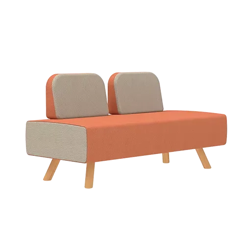 Custom size simple multi-person sofa set apartment home office school hospital silent cabin office furniture
