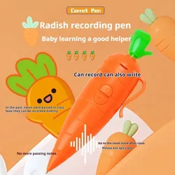 1pcs Crazy Animals Cute Carrot Voice Recorder Ballpoint Pen Stationery for Students,Small and Compact Voice Recorder