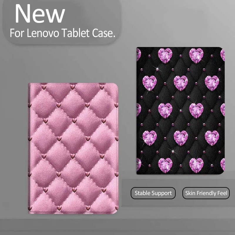 

Sparkling Heart Pattern For Xiaoxin Lenovo Tab Pad K11 K10 M10 P11 3rd Plus Pro Legion Y700 Y900 Gen4 2 Tablet Case Gift
