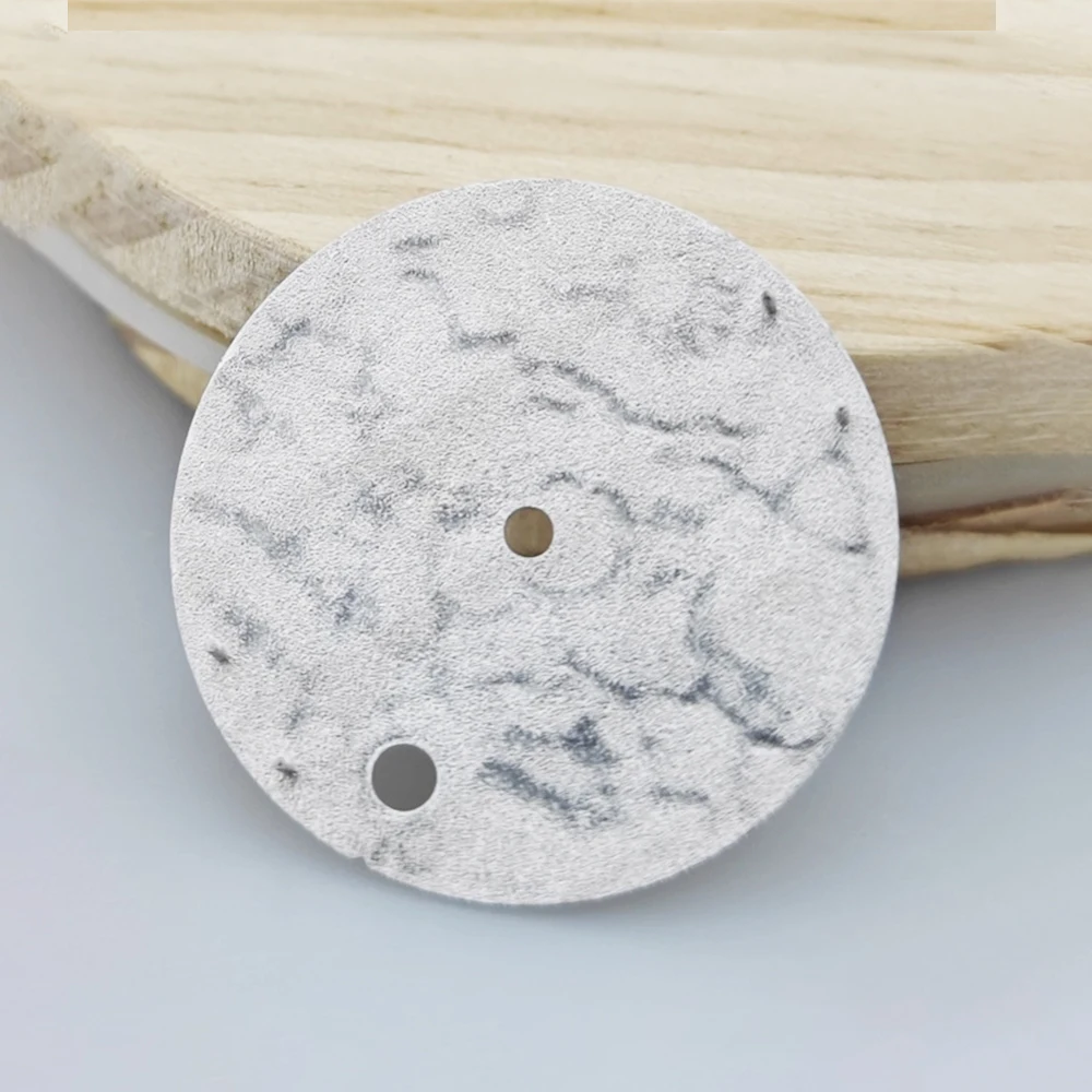 Customized NH35 Dial Moon-like Cratered Surface Dial Fit For NH35 NH36 7S26 Movement 28.5mm Enamel Watch Surface Face