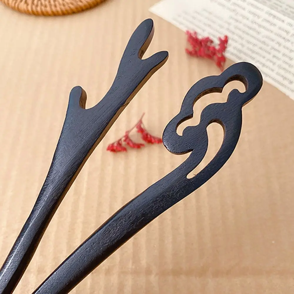 Retro Style Handmade Carved Hair Care Hair Accessories Chopstick Hair Stick Styling Tools Hairpin view 3