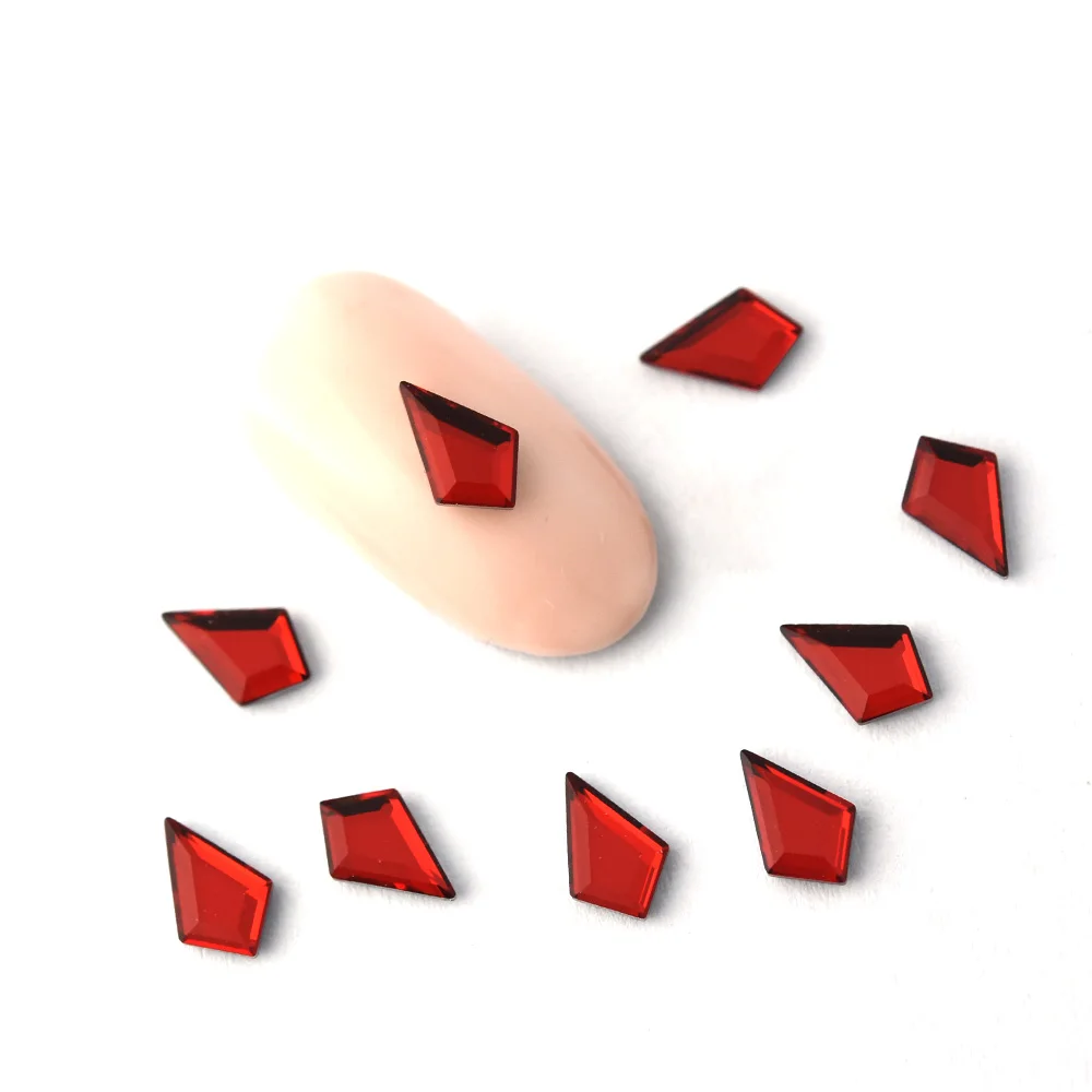 Manicure Freccia Diamanti Zircone scintillante Strass con retro piatto NON Hotfix Strass per gioielli artigianali Nail art 3D