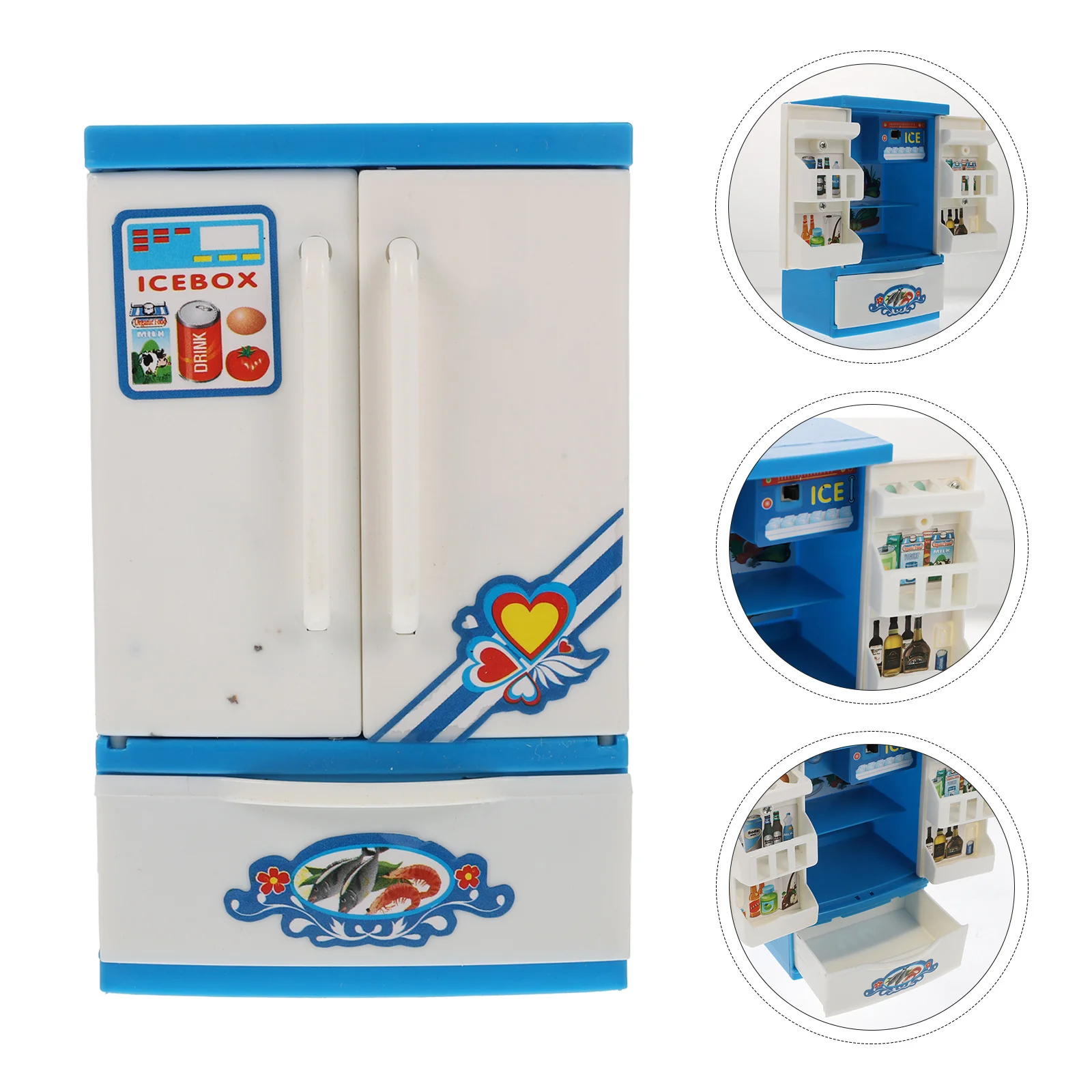 1pc minikoelkast voor kinderen creatieve simulatie koelkast speelgoed educatief kinderen spelen aanbod miniatuurmeubilair
