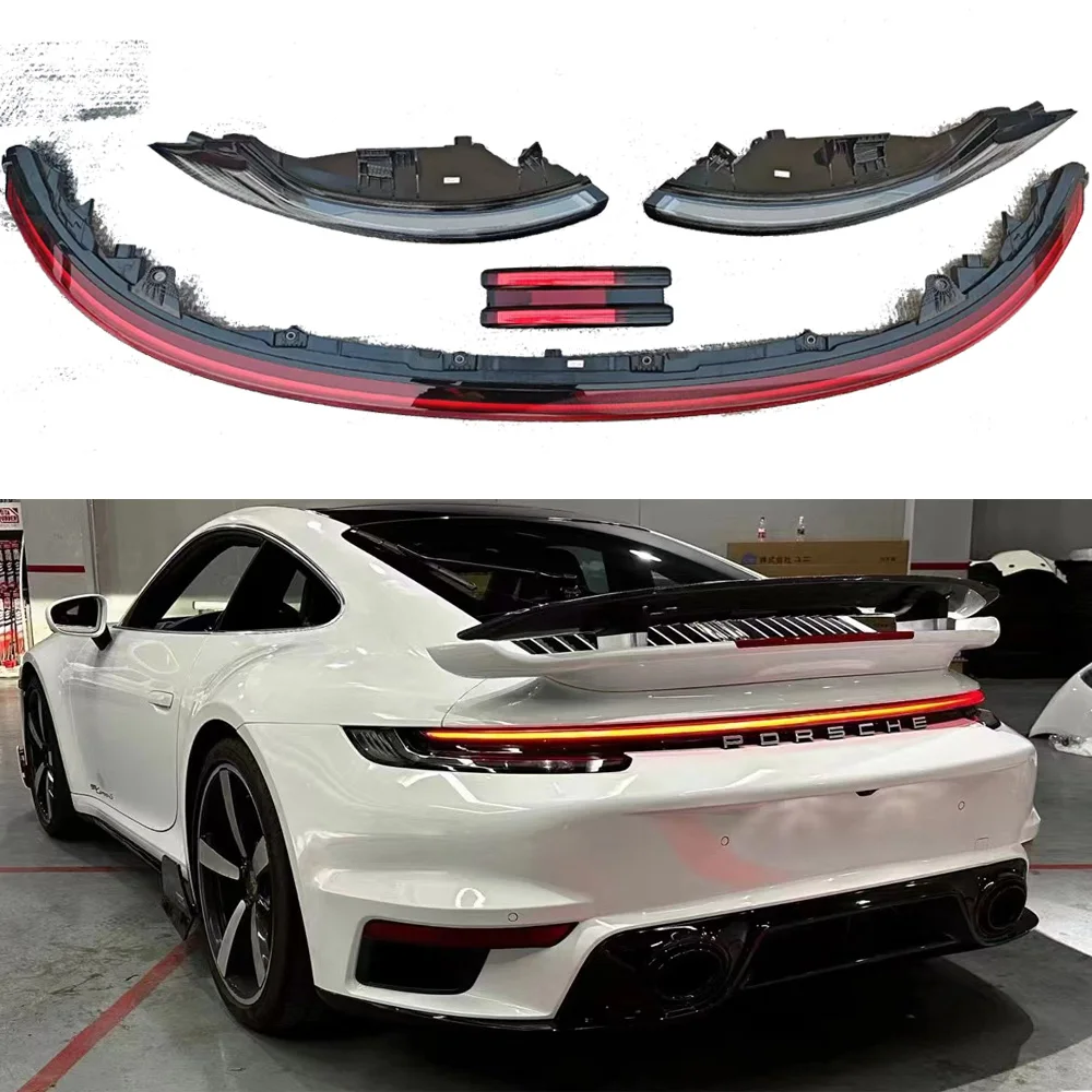 

1pcs car bumper tail light for Porsche 992 taillight LED Reflector car accessories Taillamp for porsche 992 fog lamp