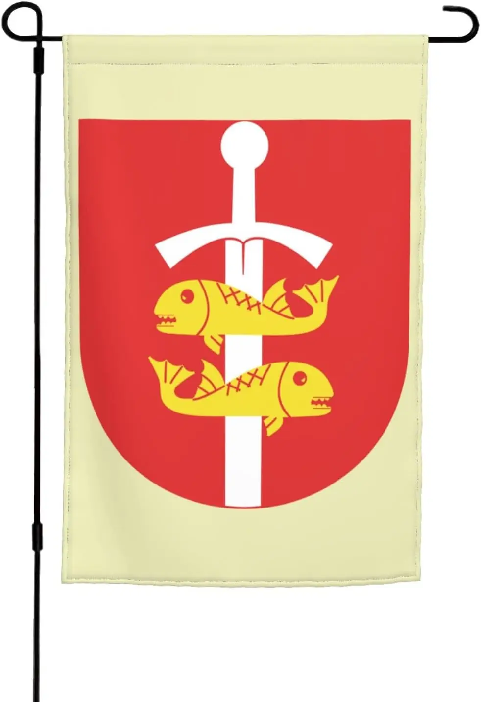 Coat Of Arms Gdynia Garden Flag 12x18 Inches Double-Sided Print Suitable For Outdoor Courtyards, Lawns, Homes, Or Holiday De PPM