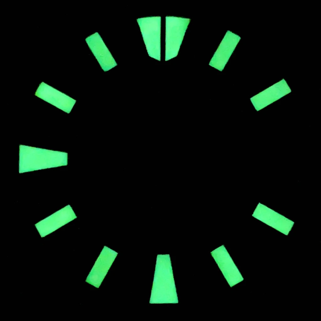 NH35 29mm Dial Sterile Watch Dial Green Luminous Fit NH35 3/3.8 O\'Clock Crown Automatic Movement Watch Assembly Parts