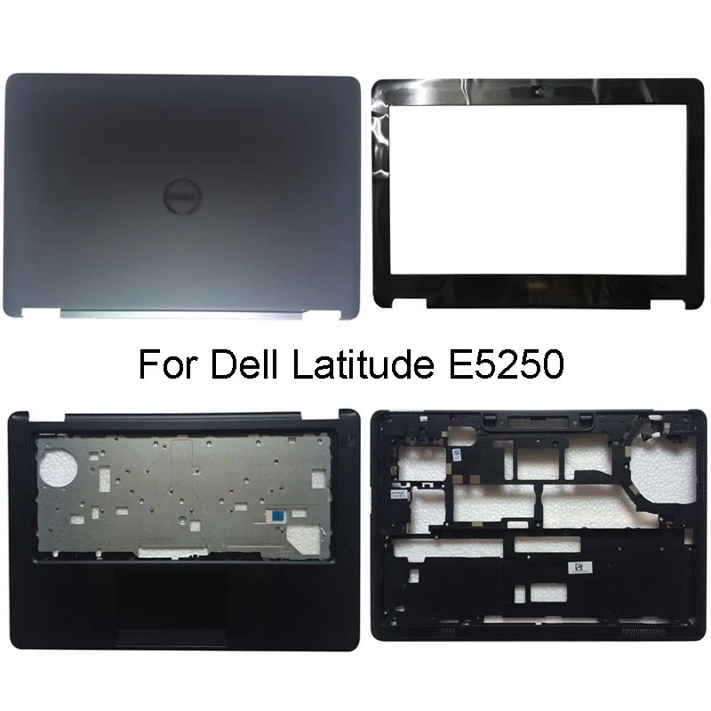 

New A B C D Cover For Dell Latitude E5250 Laptop LCD Back Cover Front Bezel Palmrest Bottom Case Top Back Case Non-Touch Black