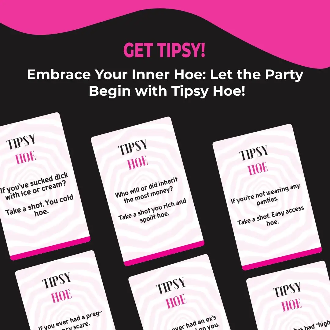 لعبة Tipsyhoe A Girls Night Game - لعبة حفلة توديع العزوبية الليلية - ألعاب الشرب - لعبة الحفلات - بطاقة ألعاب بطاقة الشرب