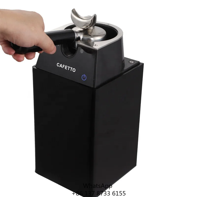 Commercial Espresso Coffee Portafilter Cleaner Machine Electric Automatic Cleaning Knock Box Accessories For Business