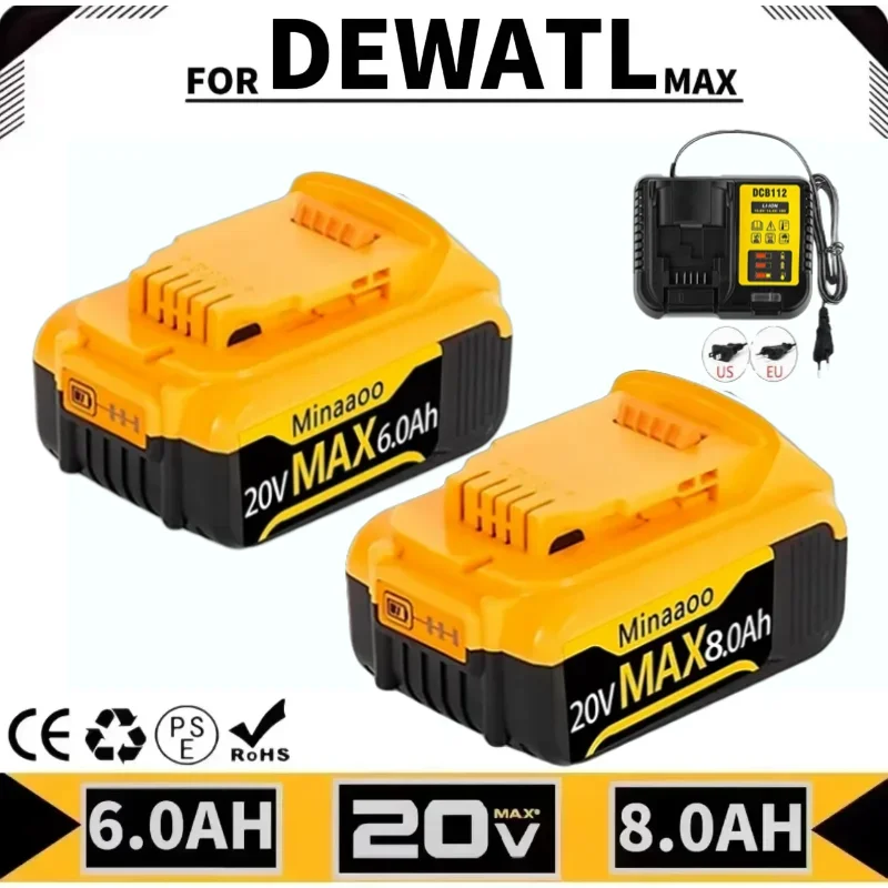 

Новый аккумулятор Dewalt 20 В Max 21700, сменный литий-ионный аккумулятор для Dewalt DCB609 DCF850 DCD805 для инструментов Flexvolt