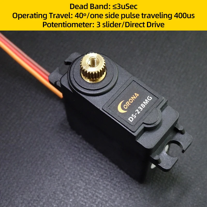 1/2/4PCS Corona DS238MG Servo Digitale Metal Gear 4.8V/6.0V 22g DS-238MG Per Il Controllo RC FPV Aerei Ad Ala Fissa Drone Modelli
