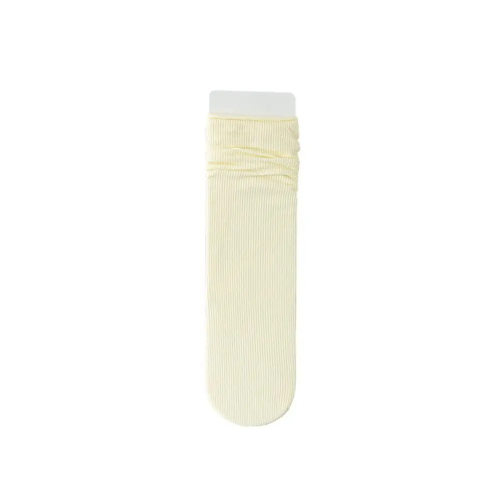 

10Pairs Pinstripe Women's Ultra-thin Socks Breathable Mid-calf JK Lolita Pile Socks Hosiery Comfortable Ice Silk Tube Socks