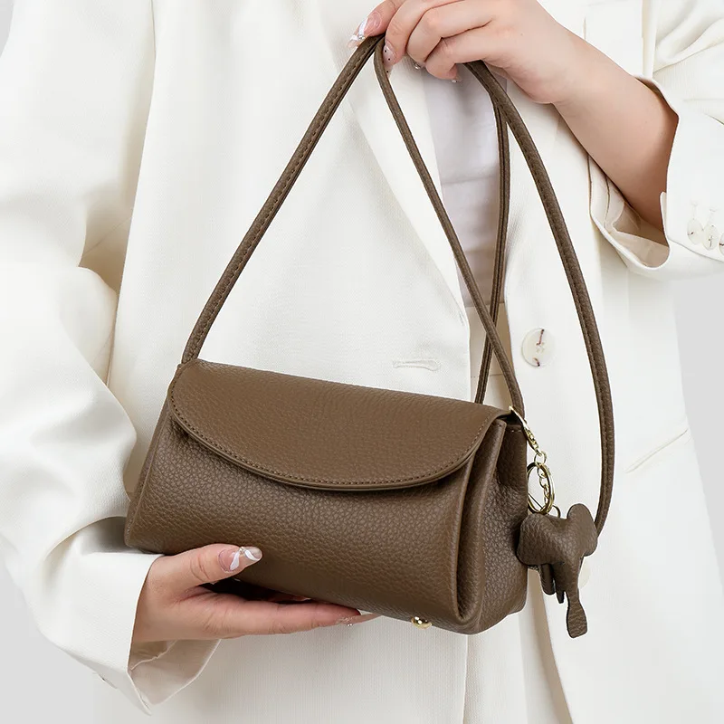 

Women's Bag French Minority Flap Bag Casual Small Bags New Fashion Crossbody Shoulder Bag Elephant Ornaments