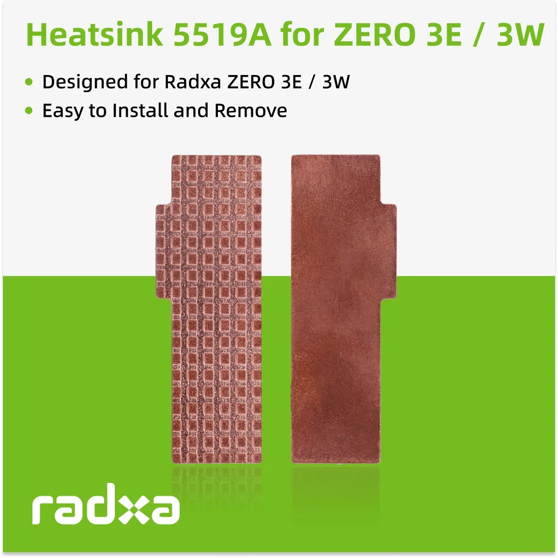 5519A Heatsink Designed for Radxa ZERO 3W / 3E