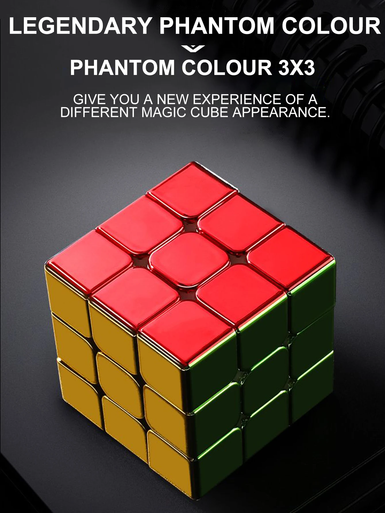 SENGSO Speed Cube 2x2x2,3x3x3, Pyramide Phantomfarbe, Aufkleberloser Zauberwürfel, professioneller Wettkampfwürfel, Lernspielzeug für Kinder – Detail 2