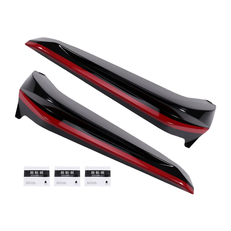 

X39A-Side Corner Spoiler Splitter Guard Decor Car Front Bumper For Honda Civic 2022-2023