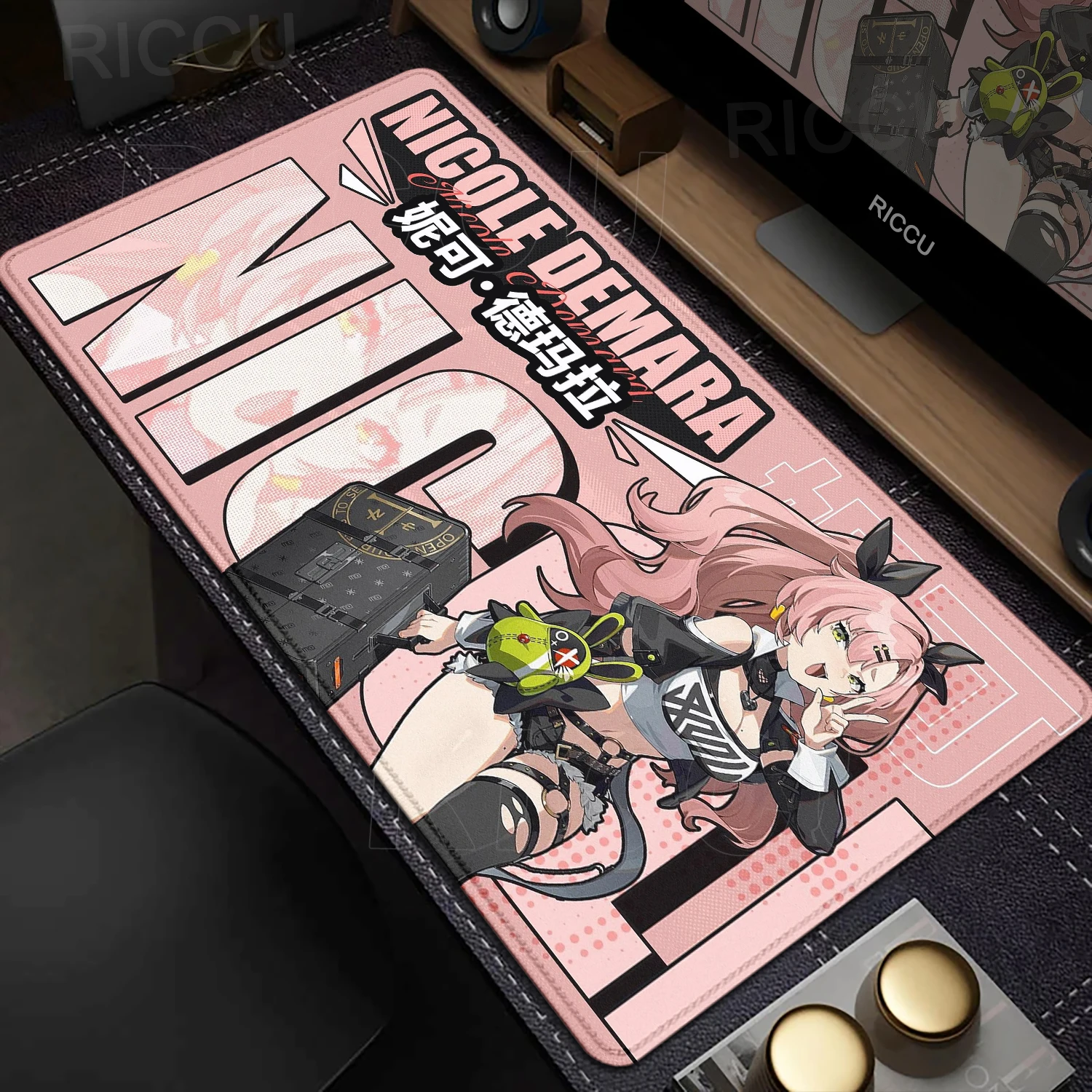 Zenless Zone Zero Alice Nicole Jane Mouse Pad HD Print ZZZ Mousepad Laptop Non-slip Keyboard Pad