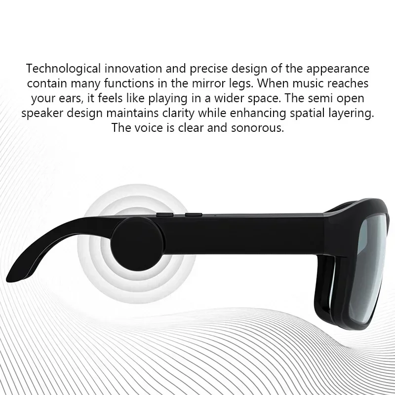 Smart Bluetooth Brille Headset drahtlose Kopfhörer im Autosport Reiten HD Audio Sun Lens Kopfhörer Musik Kopfhörer
