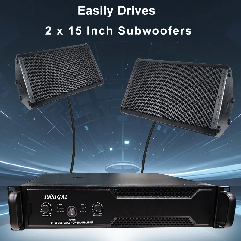 مضخم الطاقة 2 قناة 1000 واط 2U 4Ω 2*1040 واط 8Ω 2*650 واط الصوت 2 قناة مكبر كهربائي