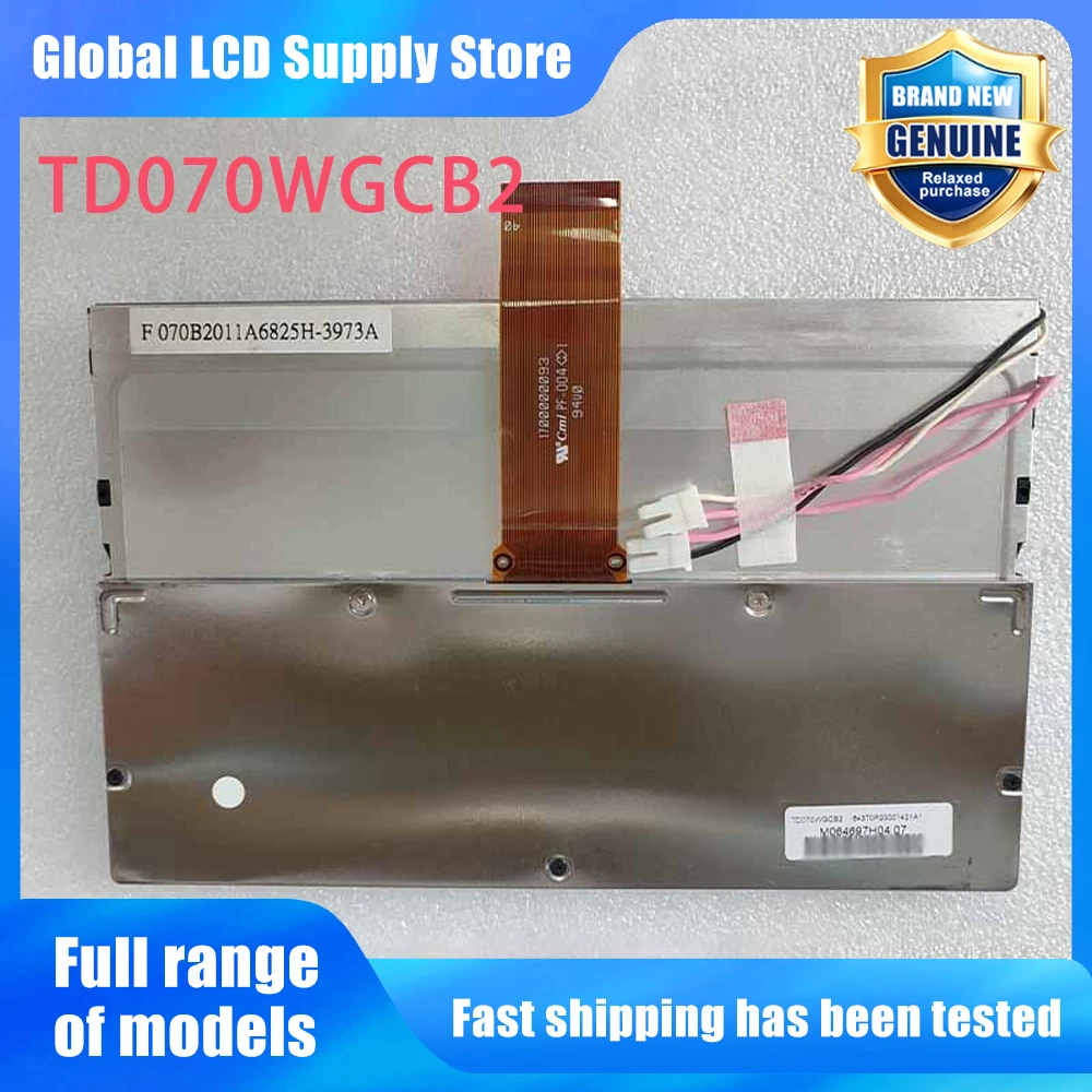 TD070WGCB2 7.0 Inch Original LCD Display Screen Panel for TOPPOLY Brand New and Fast Shipping 100% Tested