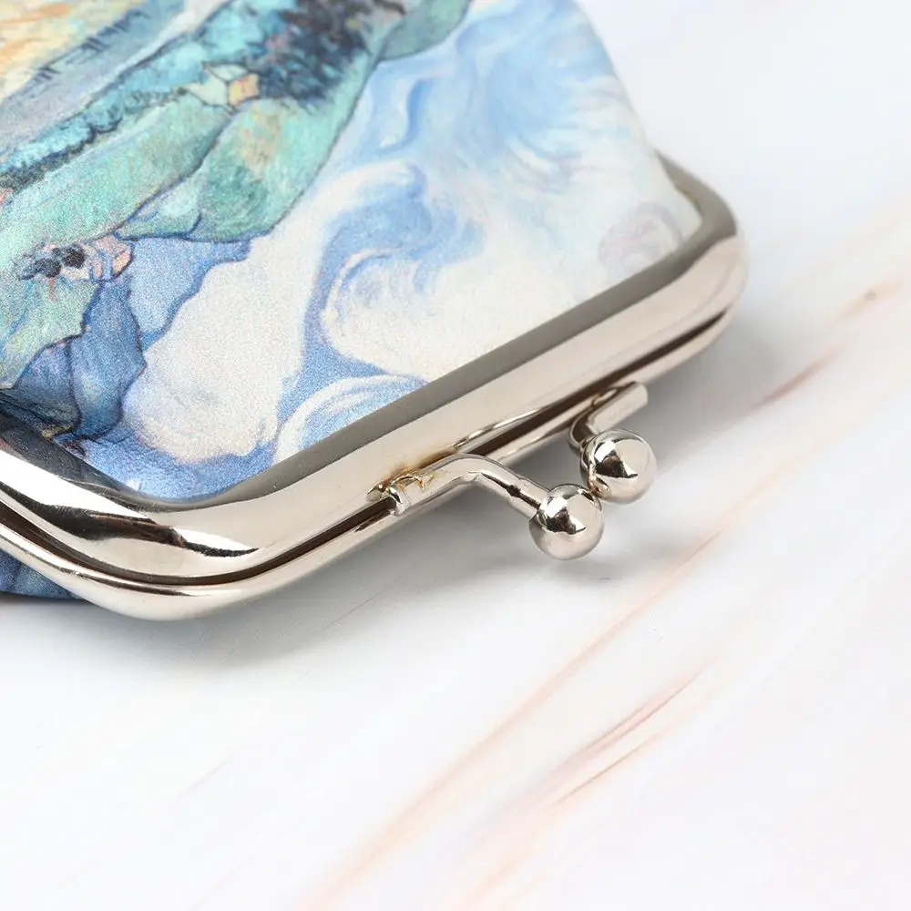 Small Wallet Women Mini Printing Coin Purses Hasp Cash Card Handbags Clutch Money Change Bag