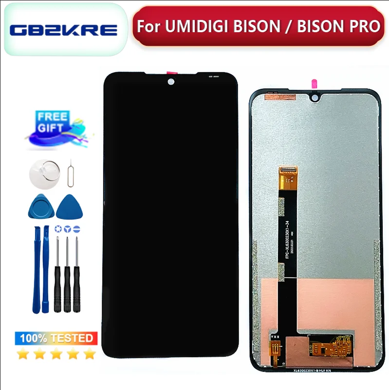 

Original UMIDIGI Bison Bison Pro LCD Display+Touch Screen For UMIDIGI Bison 2021 BISON GT LCD Display + Tools + 3M Adhesive