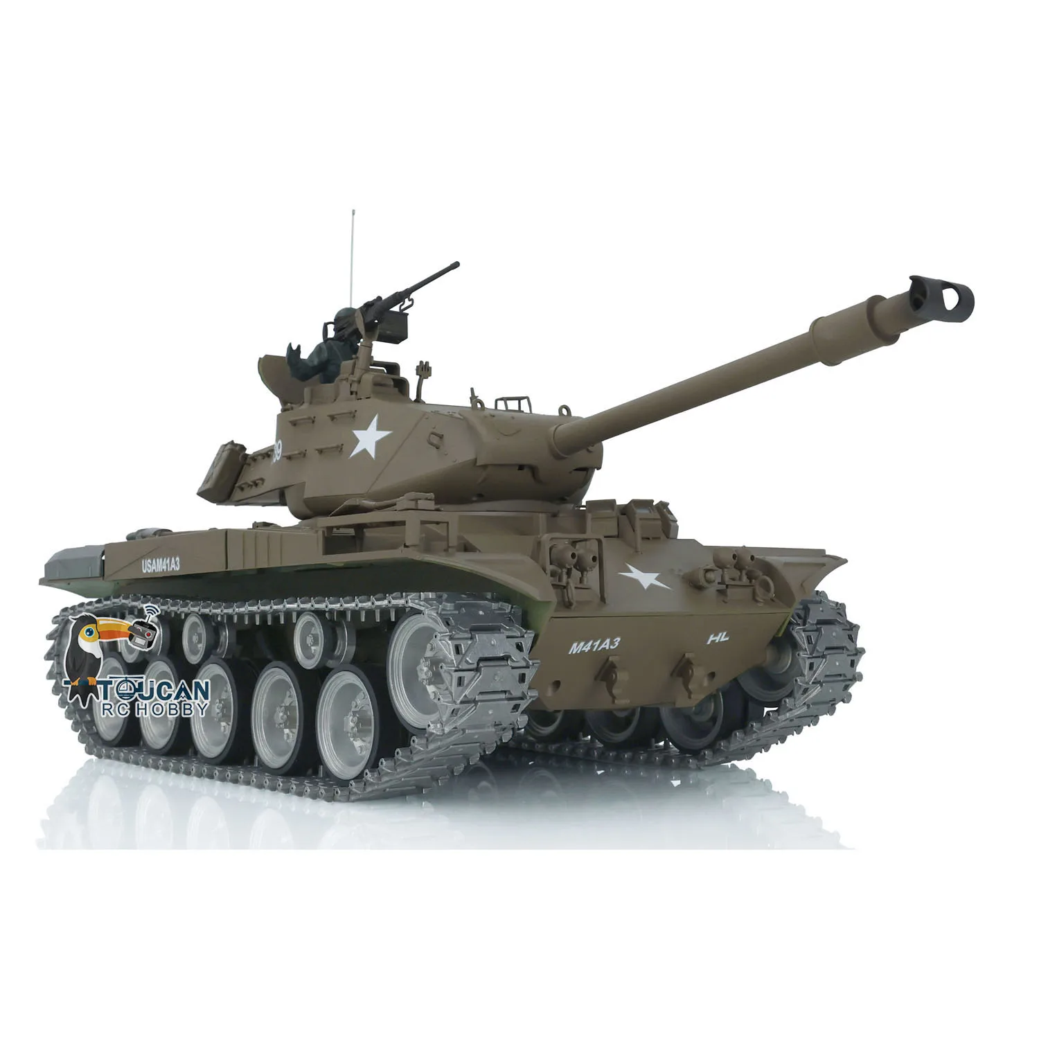 1/16 RTR Metal Henglong 7.0 Customized Walker Bulldog 3839 RC Tank Tracks Wheels Remote Control Model with USB Universal Charger for Hobbyist - view 3