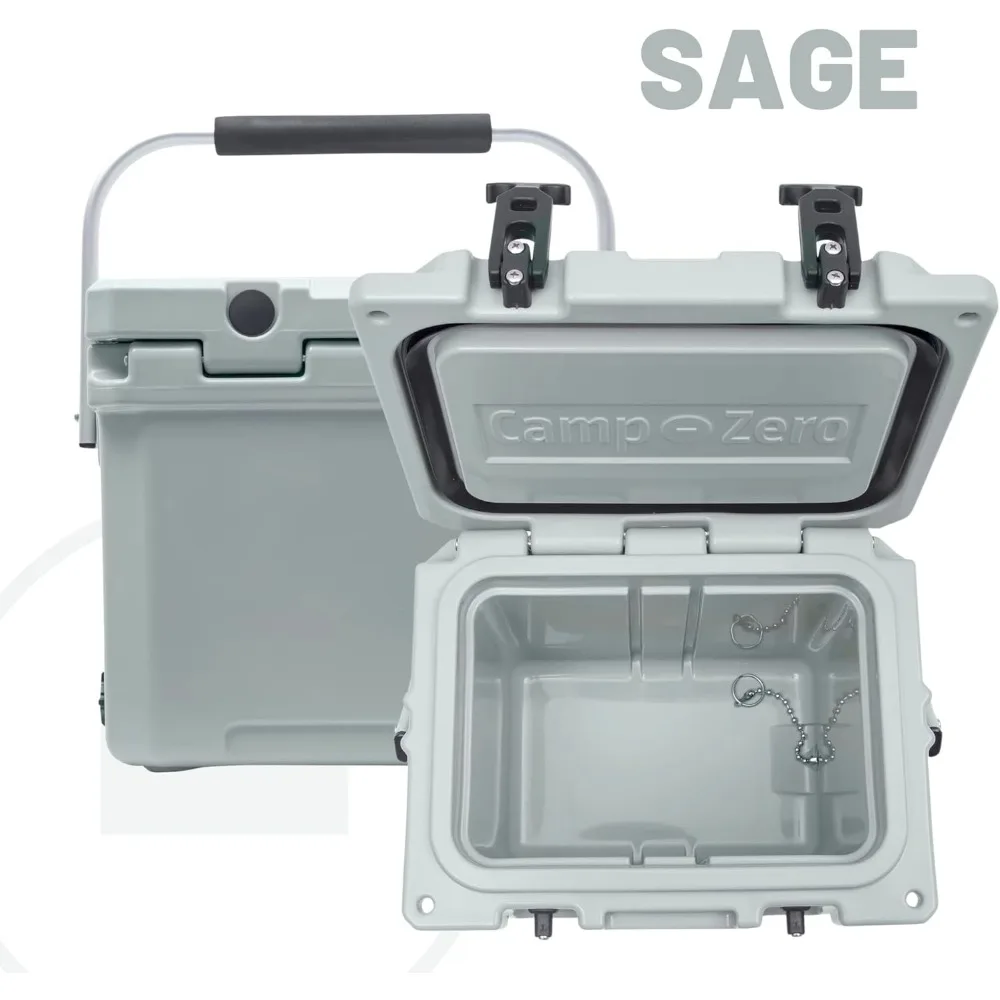 Baú de gelo rígido portátil de 12,6 quartos para bebidas, almoço, praia, piqueniques, barco, camping e viagens