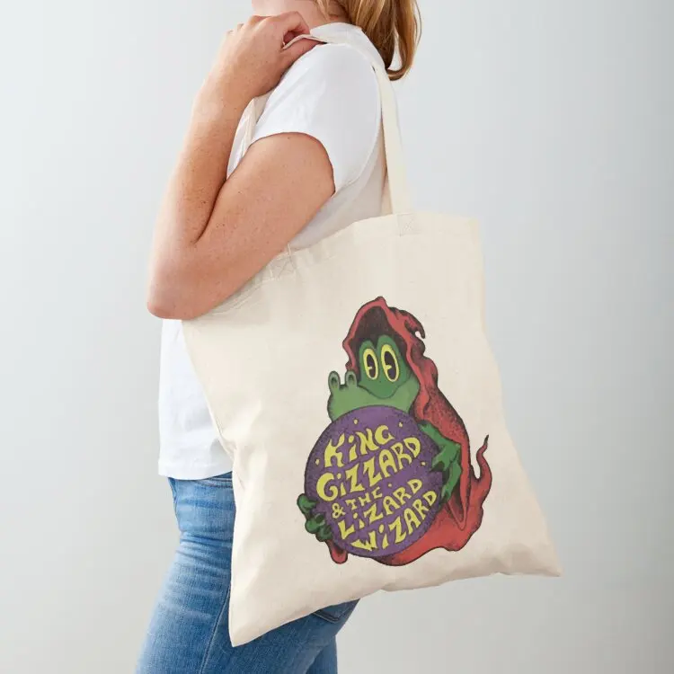 

King Gizzard and the Lizard Wizard Tote Bag Canvas bag for women hand bag ladies ecological bags Women's tote