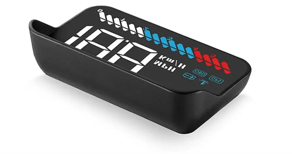 %M7 Windschutzscheiben-Projektor OBD+GPS Head-Up-Display Bordcomputer mit Fahrzeuggeschwindigkeit, Drehzahl, Wassertemperatur und Spannung für alle Fahrzeuge – Detail 17