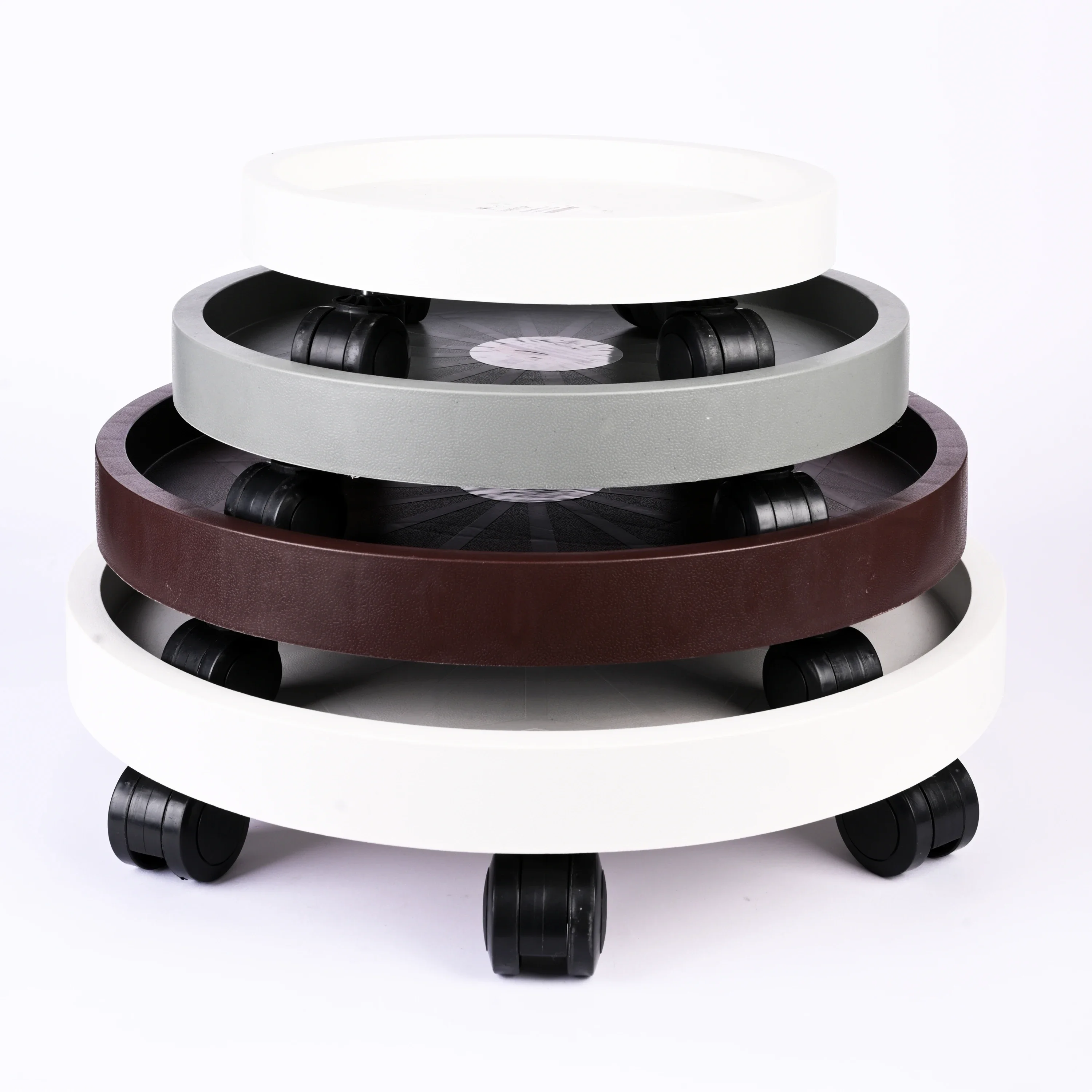 

Durable home and garden indoor plant flower pot tray with wheels