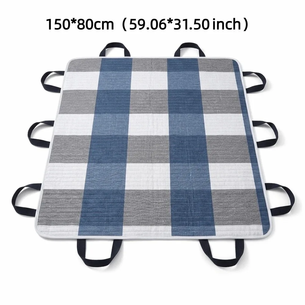 Washable Patient Positioning Transfer Pad Lightweight Flexible Rolling Over Aid Pad Low Friction Leak-Resistant