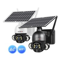 LS VISION Private model wifi ip 6W LOW power Solar camera IP66 waterproof outdoor human detect auto track 4g solar wifi camera