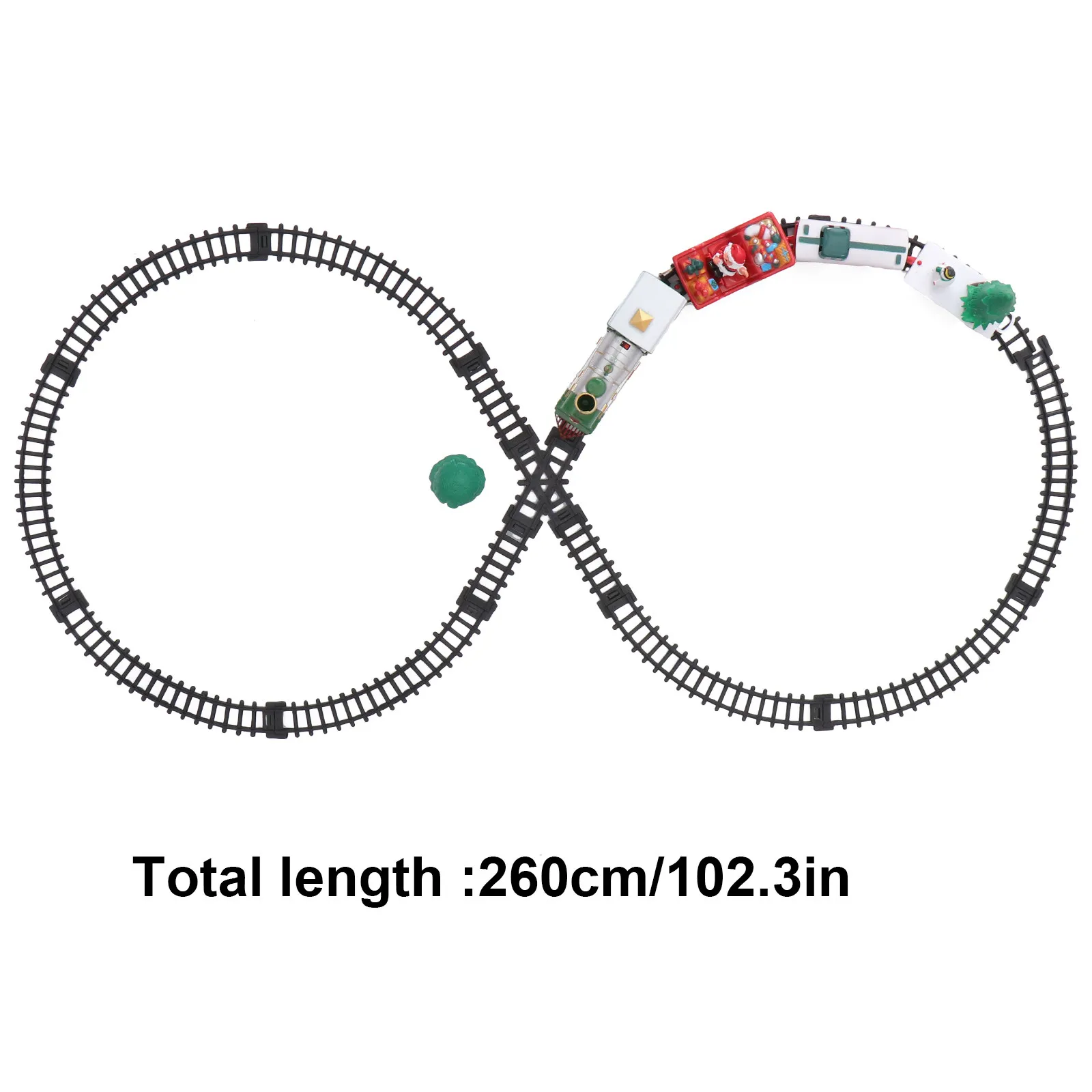 1箱 クリスマス電動鉄道列車 子供用操作式装飾ディスプレイセット リビングルームテーブル棚用 クリスマスギフト