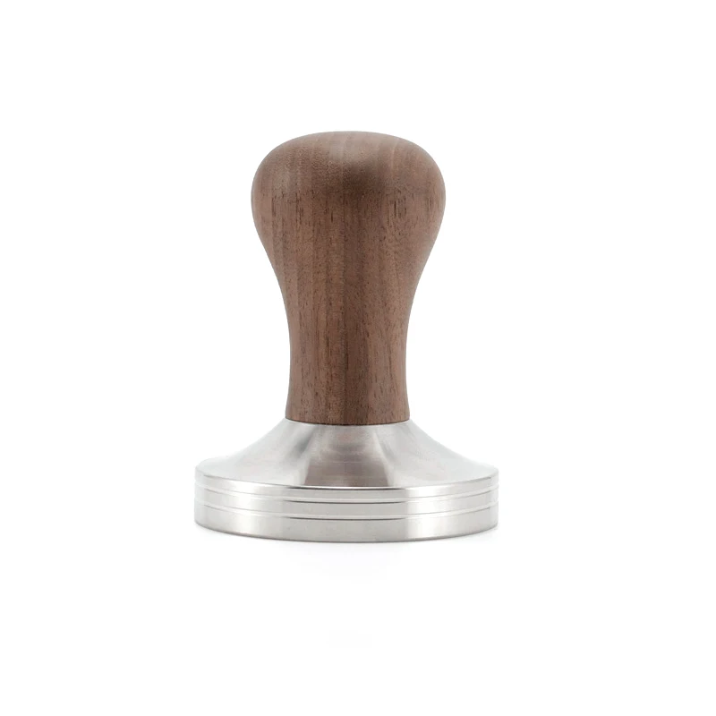 

51/53/58mm Coffee Tamper Wooden Handle 304Stainless Steel Coffee Powder Hammer Espresso Cafe Tools Barista