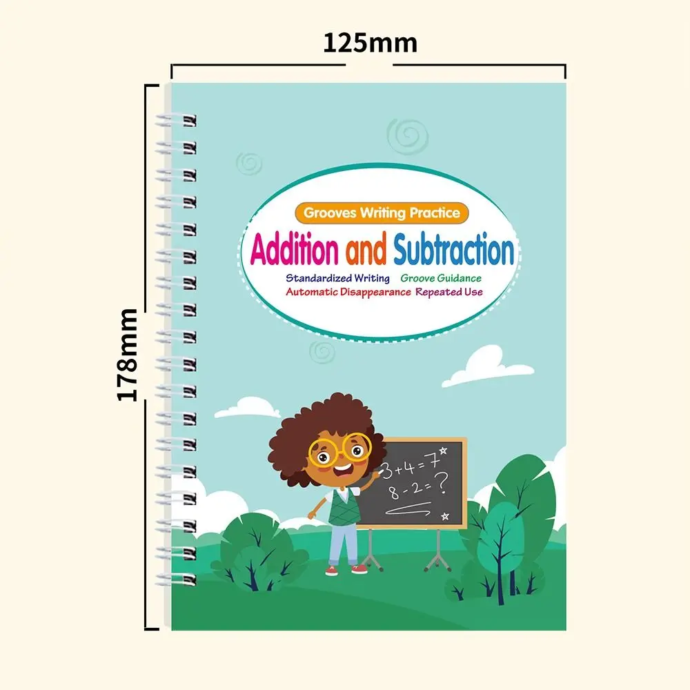 كتاب الأخدود الإنجليزي المحمول للأطفال كتاب تدريب القلم التحكم متعدد الوظائف كتاب الخط الإنجليزي