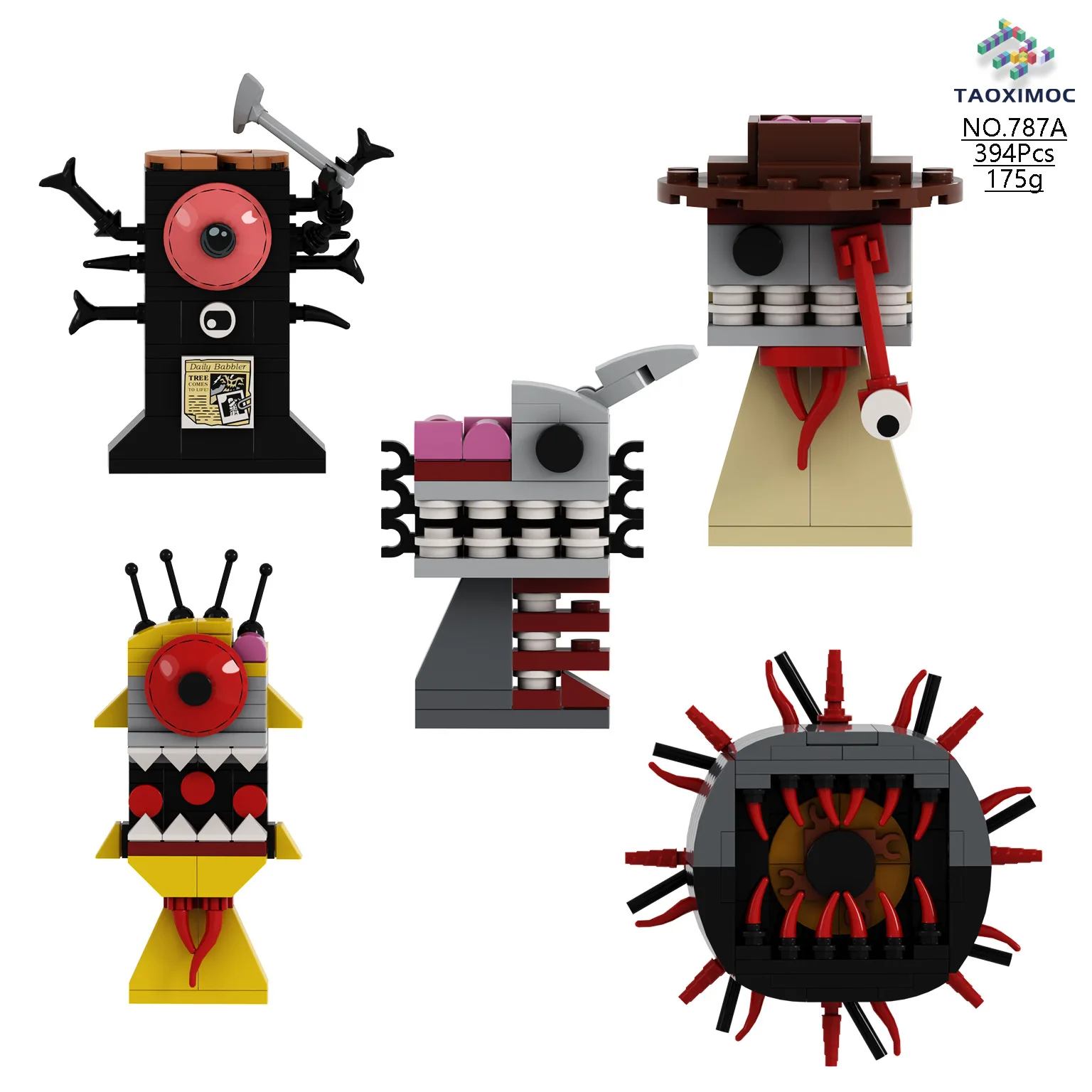 

Hot Music Games Incredibox Sprunki Building Blocks Model Sets Cute Dolls Creative Bricks DIY Assembled Toys Kids Birthday Gifts