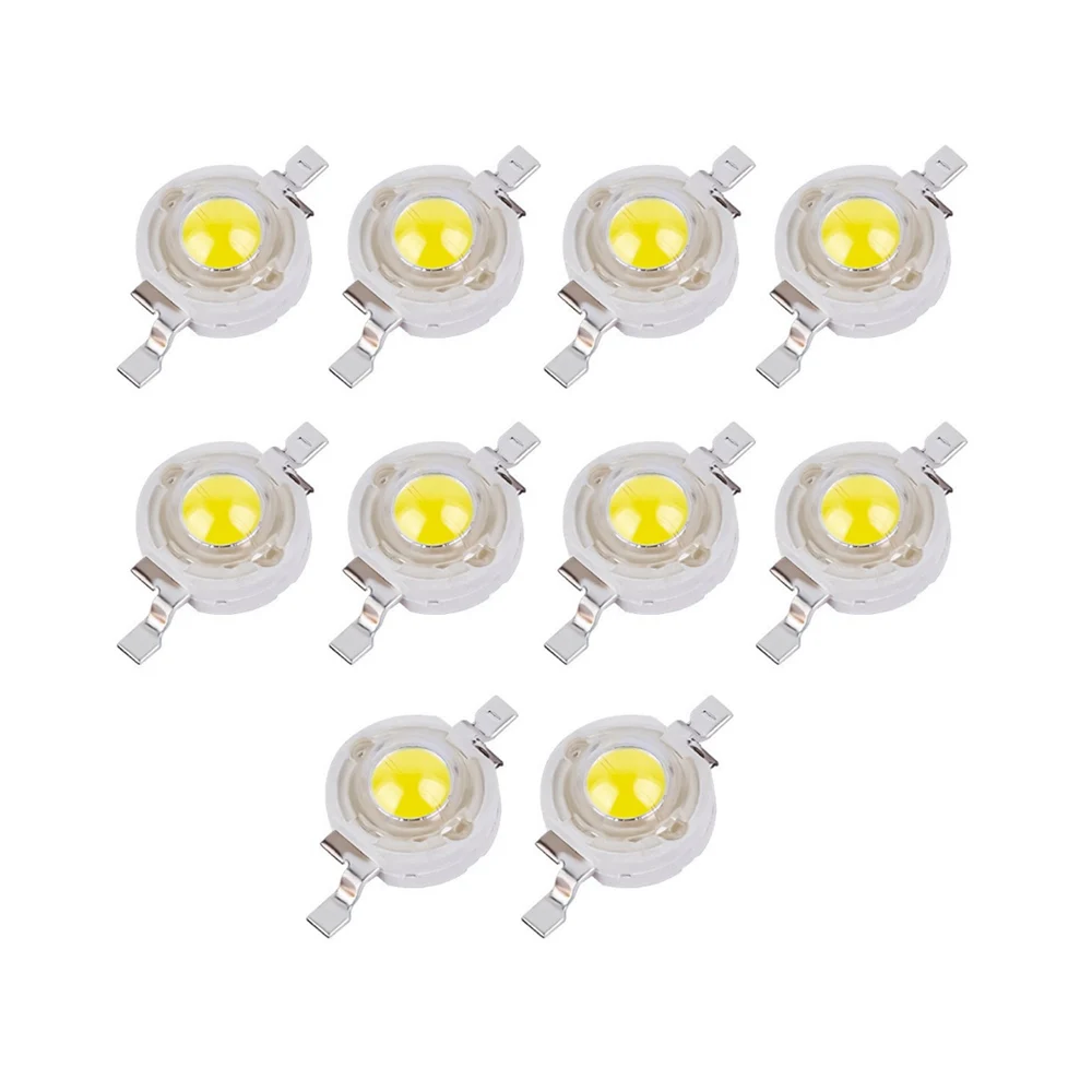 10/50Pcs Real Full Watt 3W High Power LED Lamp Bulb Diode SMD LED Red Blue Green White Light Chip For Lawn Ceiling Spot light