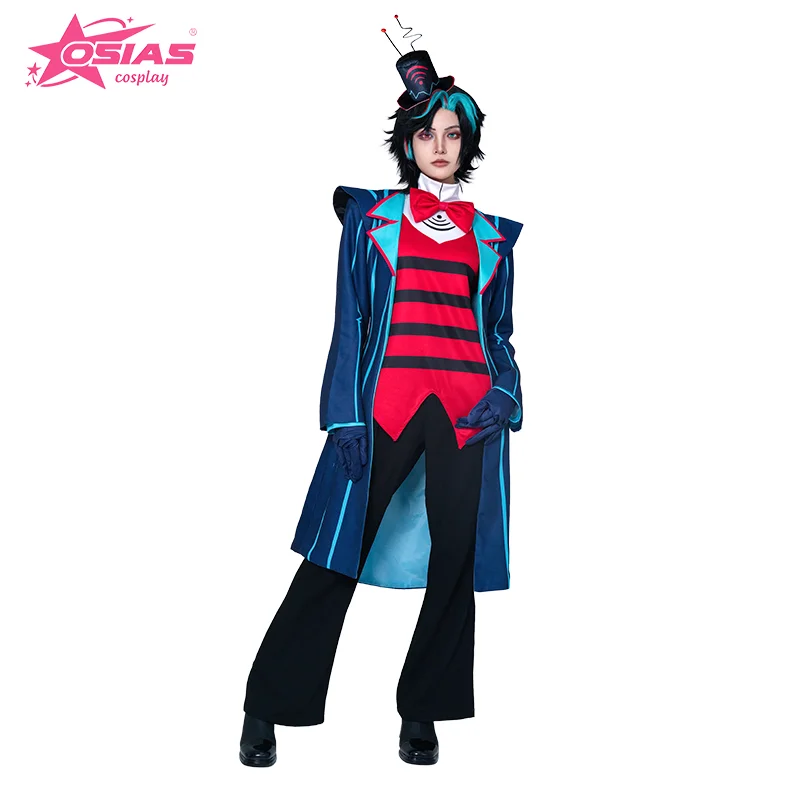 

OSIAS Vox Cosplay Costume Set Vox wig Vox shoes Hazbin Hotel