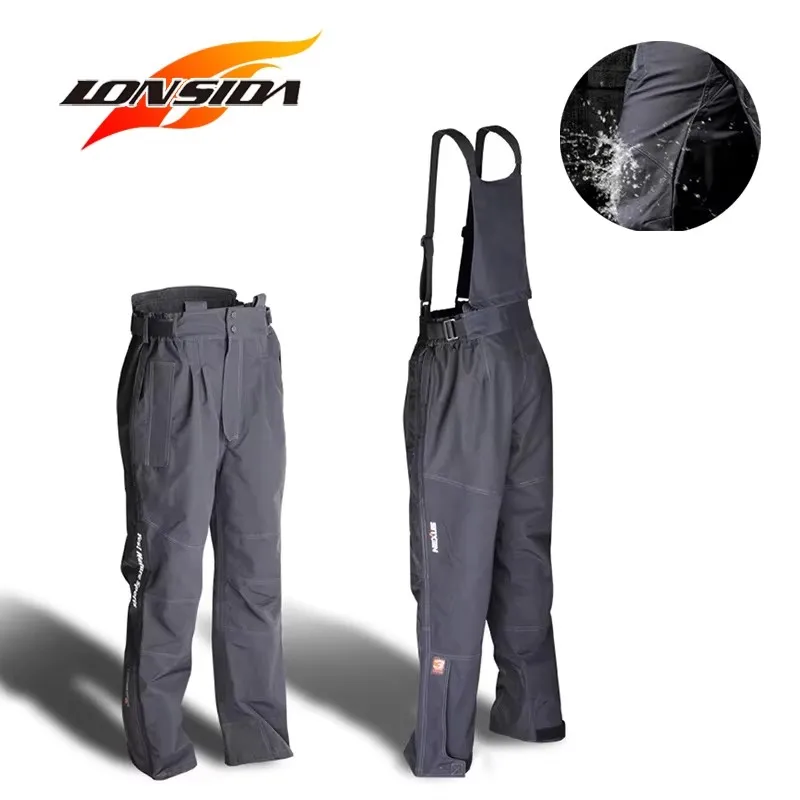 LONSIDA Men's Fishing Clothes Spring  Moisture-proof Waterproof Breathable Removable Fishing Pants