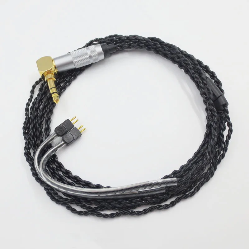 헤드폰 어댑터 0.78MM 2 핀 실버 도금 오디오 케이블 JH13 16 W4r UM3X 1964 헤드폰 4.19