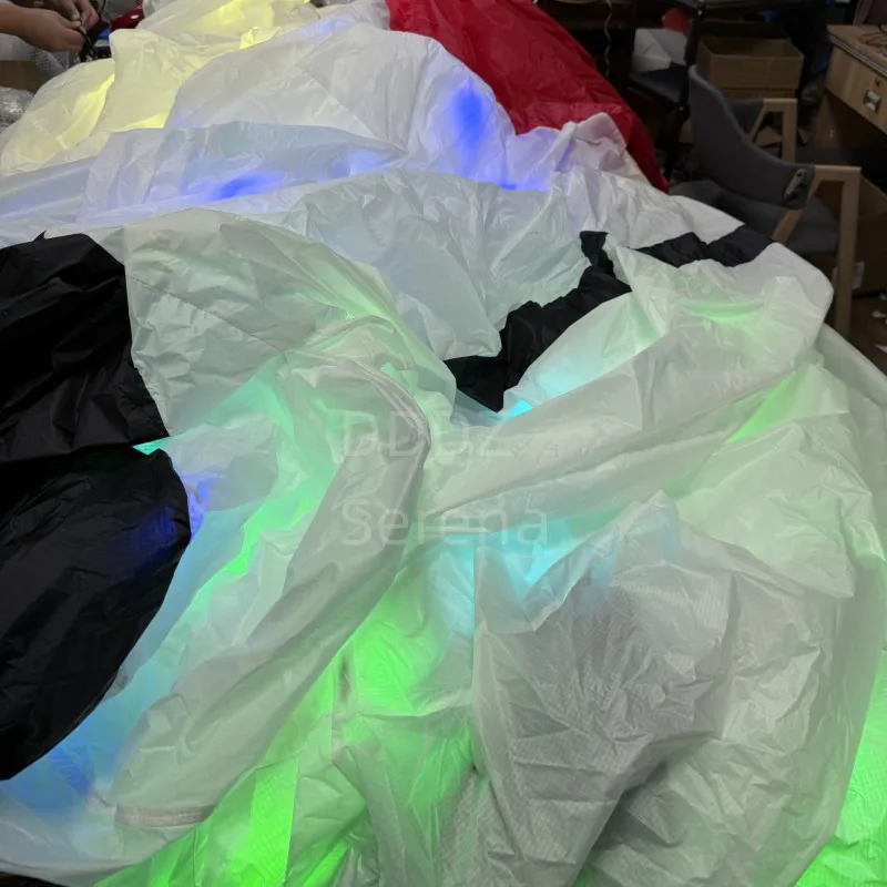 DDDZ 5M LED dog night kite and NO LED 5m dog kite 40D Ripstop Nylon Line Laundry Pendant Large soft Inflatable night show kite