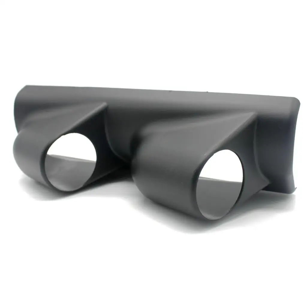 

ABS Black Dual 52mm Gauge Holder Mount Dash Pod for Universal Car Gauges Kit and Truck Accessories
