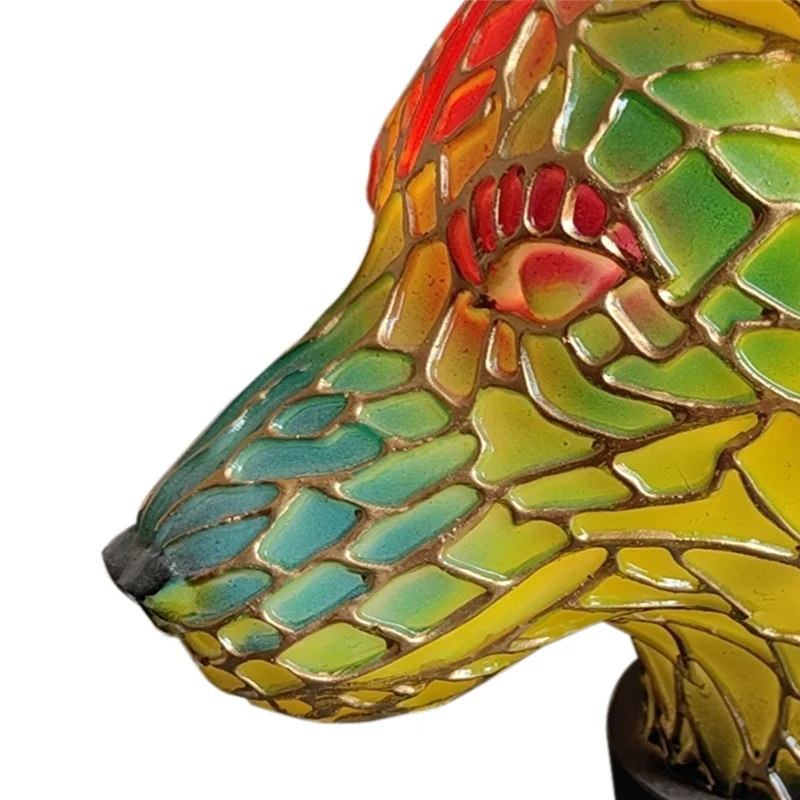 ABFY-15Cm Resin Stained Glass Table Lamp-Animal Series, Used For Home Decoration.