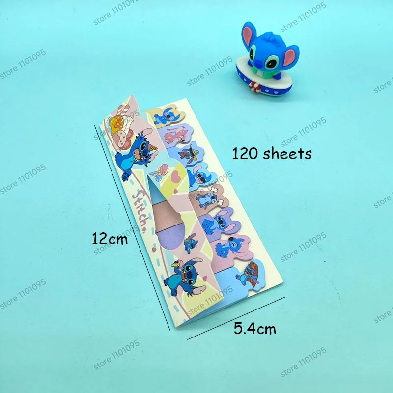 3pcs/lot Disney Stitch Memo Pad Sticky Notes Bookmark Kawaii Stationery Scrapbooking label Post Office School Supplies