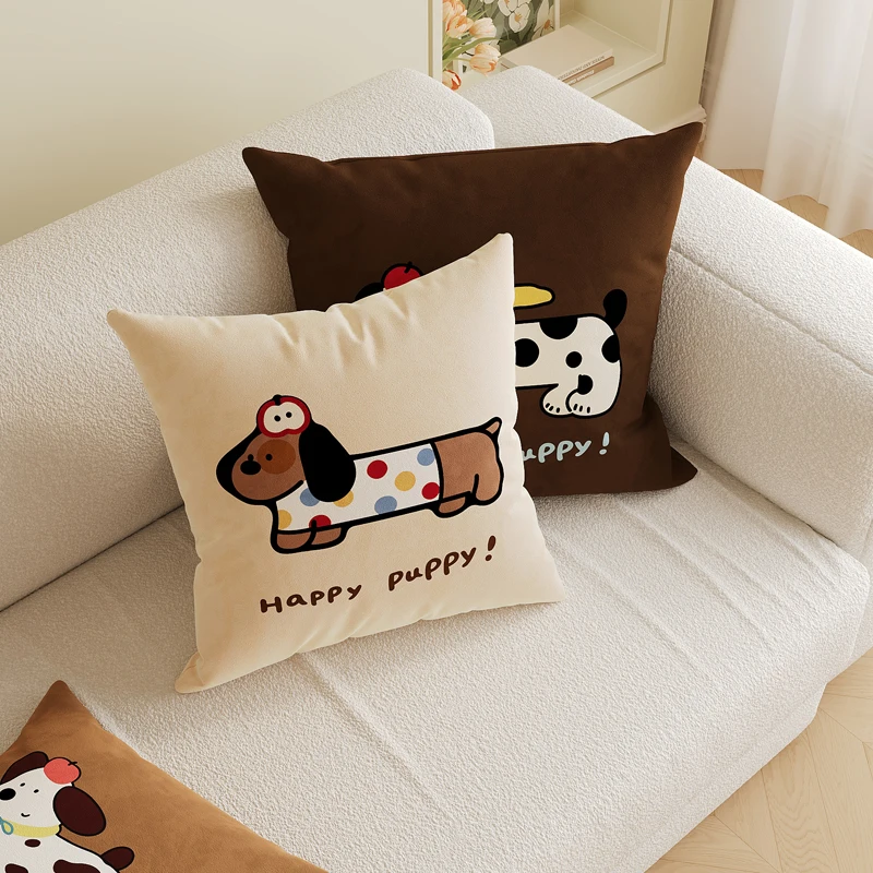 Cartoon Backrest Pillow Detachable And Washable Sofa Cushion for Living Room Bedroom Homestay Decorative Waist Pillow with Core