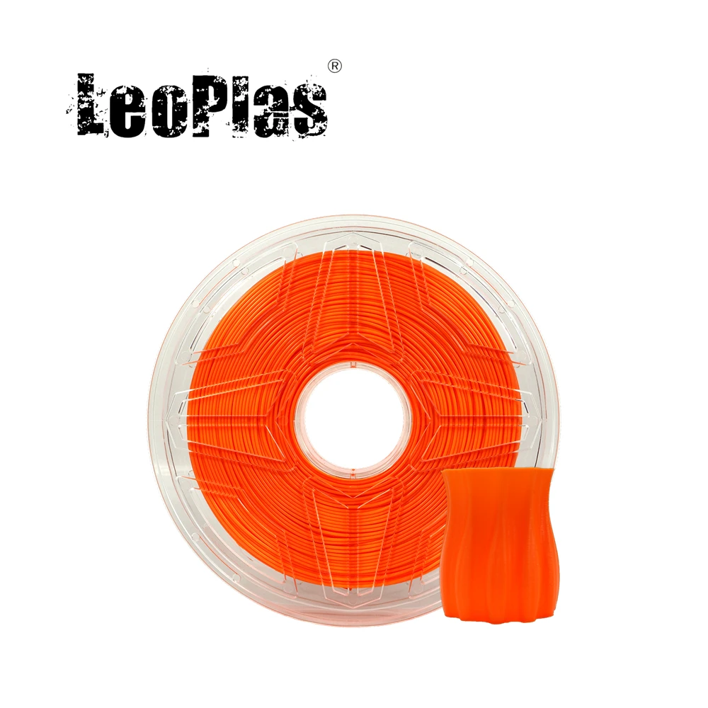 

LeoPlas Orange PETG Filament 1.75mm 1kg For FDM 3D Printer Pen Consumables Printing Supplies Plastic Material