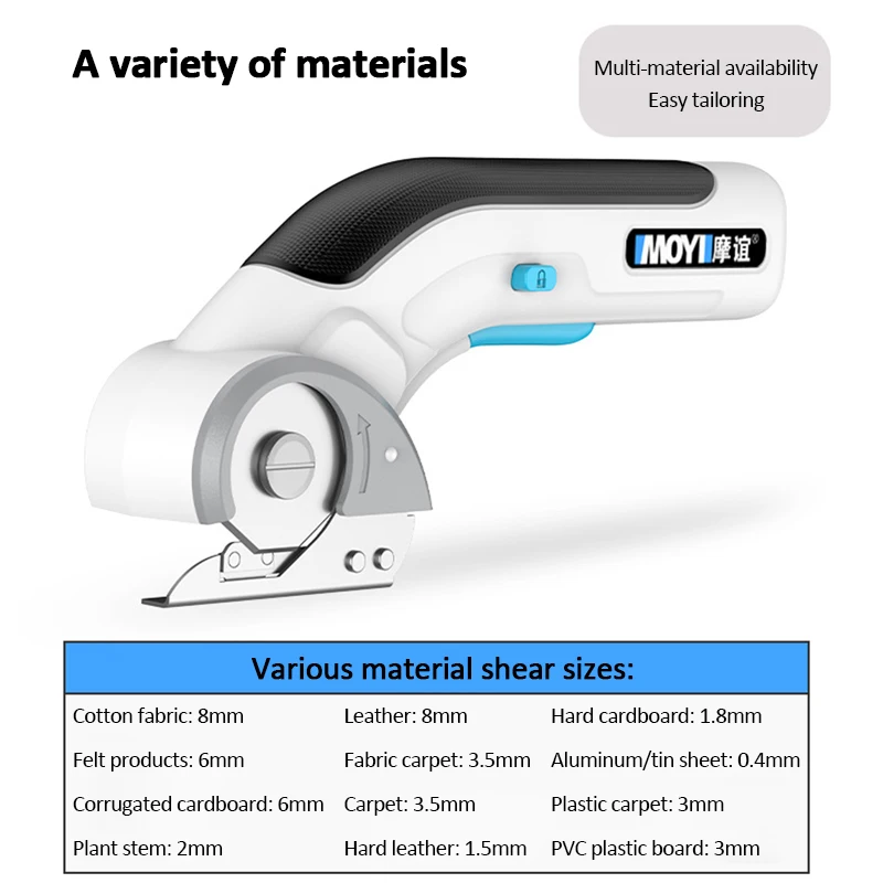 Cordless Electric Scissors USB charging Cloth Cutting Machine Electric Tailoring Scissors Cutting Cotton Fabric/leather/cloth