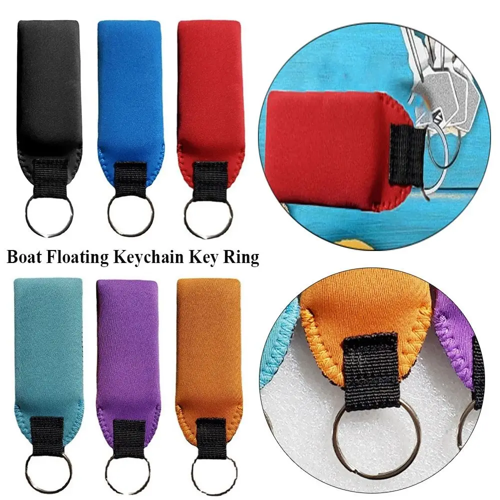 

6 Colors for Swimming Buoyancy Pendant Floating Keychain Buoyant Key Fob Float Key Ring Boat Keychain