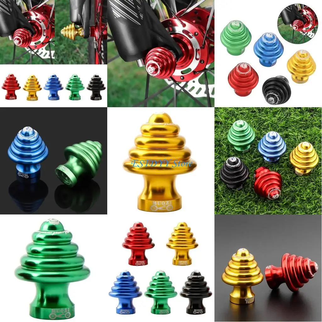 

G6DE Bicycle-Bike Wheel Hub Nut Bicycle-Accessory Aluminum Alloy-Bike Hub Screw